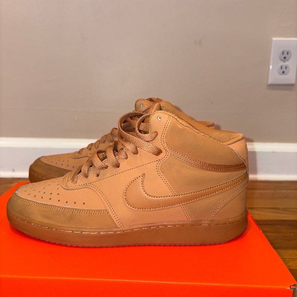 Nike court vision mid flax twine